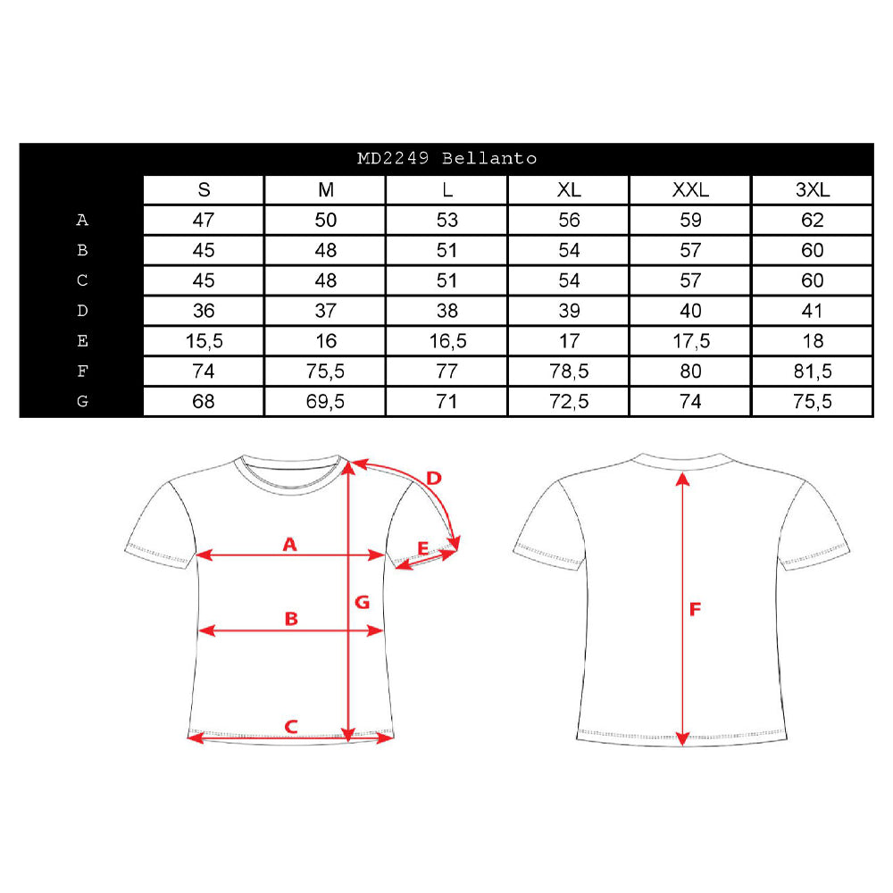 T-shirt fonctionnel pour homme MD2249 Bellanto