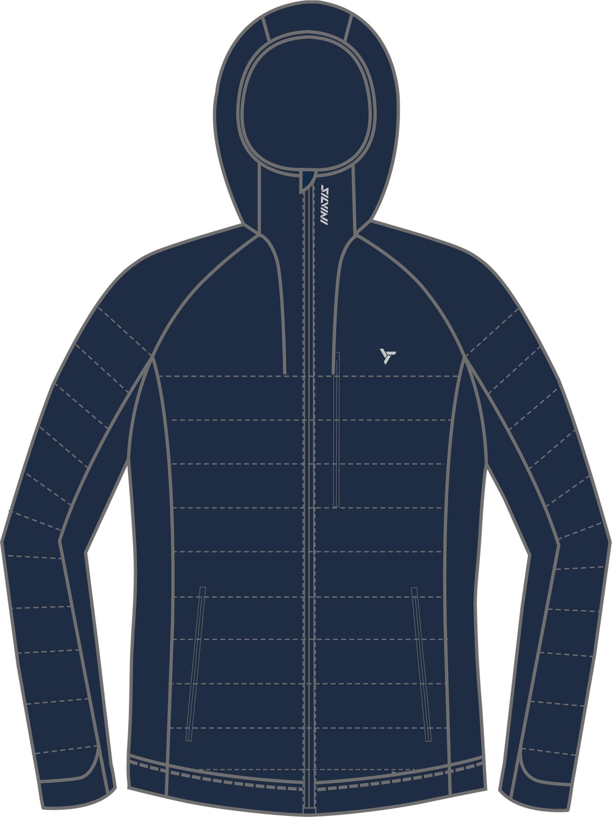 Veste isolante coupe-vent pour homme MJ1142 Rutor